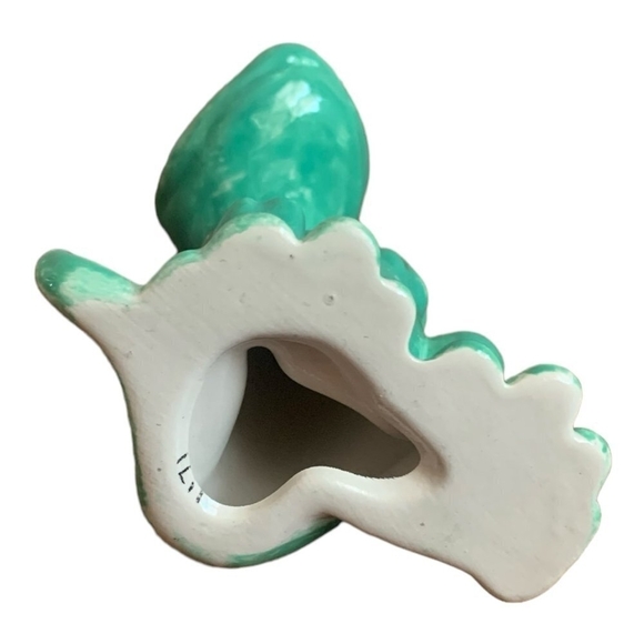 Gecko Party Animal Cute Hand Painted Green Ceramic Frog Souvenir Gift - Picture 6 of 6